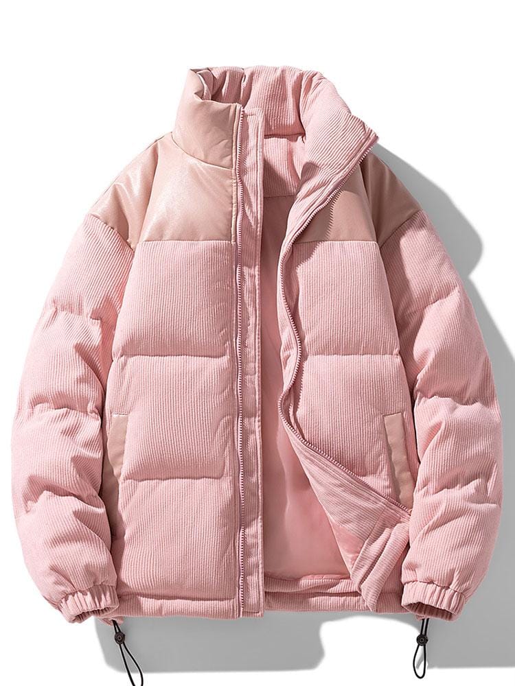 Velira Coats & Jackets šviesiai rožinė / S Kordūroja PU Pataisytas Pūkinis Paltas