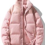 Velira Coats & Jackets šviesiai rožinė / S Kordūroja PU Pataisytas Pūkinis Paltas
