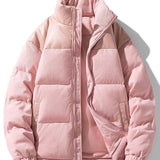 Velira Coats & Jackets šviesiai rožinė / S Kordūroja PU Pataisytas Pūkinis Paltas