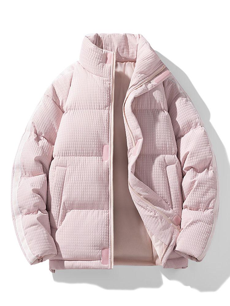 Velira Coats & Jackets šviesiai rožinė / S Vaflinė Zip Up Pūkinė Striukė