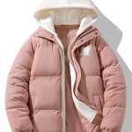 Velira Coats & Jackets šviesiai rožinė / XS Kordūrinis gobtuvas pūkinis paltas