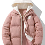 Velira Coats & Jackets šviesiai rožinė / XS Kordūrinis gobtuvas pūkinis paltas