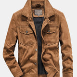 Velira Coats & Jackets šviesiai ruda / S Dirbtinio Suede Švarkas