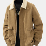 Velira Coats & Jackets šviesiai ruda / XS Teddy pamušalu džinsinis užtrauktuko švarkas