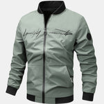 Velira Coats & Jackets šviesiai žalia / S Sloganas Zip Bomber Striukė