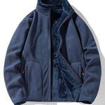 Velira Coats & Jackets tamsiai mėlyna / S Apverčiamas Teddy Fleece Paltas