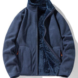 Velira Coats & Jackets tamsiai mėlyna / S Apverčiamas Teddy Fleece Paltas
