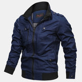 Velira Coats & Jackets tamsiai mėlyna / S Chino užtrauktuku užsegama striukė
