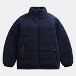 Velira Coats & Jackets tamsiai mėlyna / S Dvigubo Šono Teddy Pūkuotas Paltas