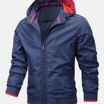 Velira Coats & Jackets tamsiai mėlyna / S Kontrastinė nuimama gobtuvinė striukė