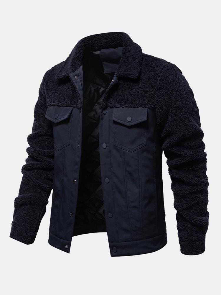 Velira Coats & Jackets tamsiai mėlyna / S Pamušalu išklota Teddy sujungta striukė
