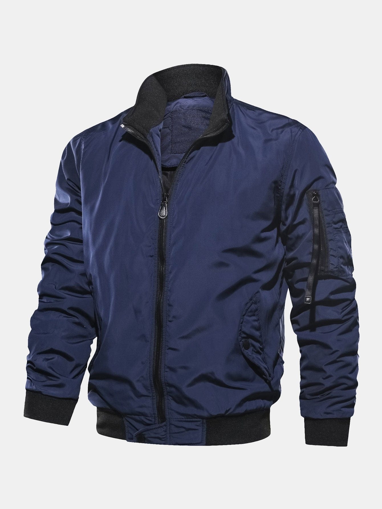 Velira Coats & Jackets tamsiai mėlyna / S Pamušaluotas Kriauklės Kaklo Bomberis