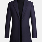 Velira Coats & Jackets tamsiai mėlyna / S Vienos Krūtinės Apykaklės Vilnonis Paltas