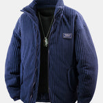 Velira Coats & Jackets tamsiai mėlyna / XS Pamušalu išklotas kordūrojo paltas