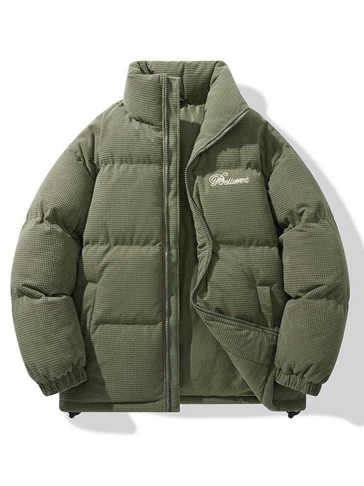 Velira Coats & Jackets tamsiai žalia / S Aksominis užtrauktukas pūkinis paltas