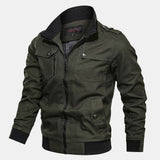 Velira Coats & Jackets tamsiai žalia / S Chino užtrauktuku užsegama striukė
