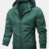 Velira Coats & Jackets tamsiai žalia / S Kontrastinė nuimama gobtuvinė striukė