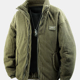Velira Coats & Jackets tamsiai žalia / XS Pamušalu išklotas kordūrojo paltas