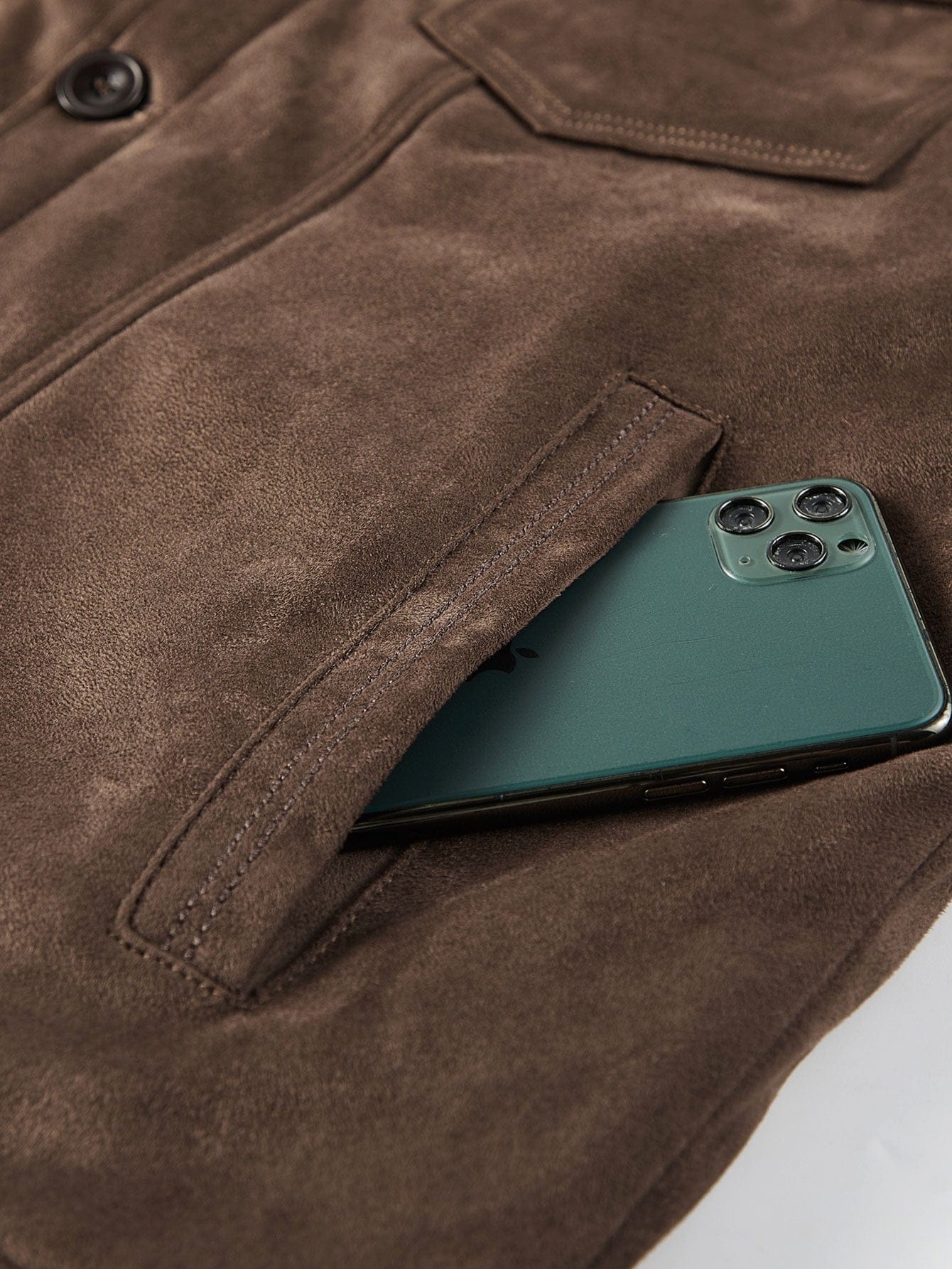 Velira Coats & Jackets Teddy pamušalu dirbtinio suede švarkas