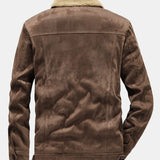 Velira Coats & Jackets Teddy pamušalu dirbtinio suede švarkas