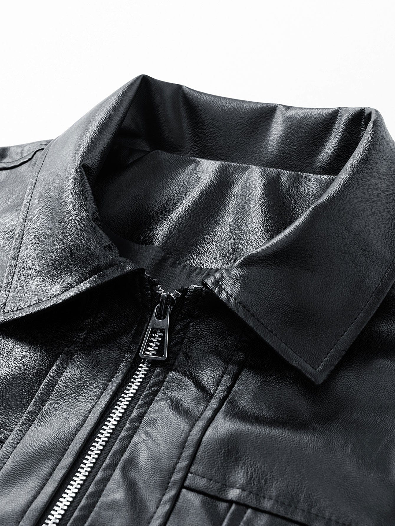 Velira Coats & Jackets Užtrauktuko PU odos striukė