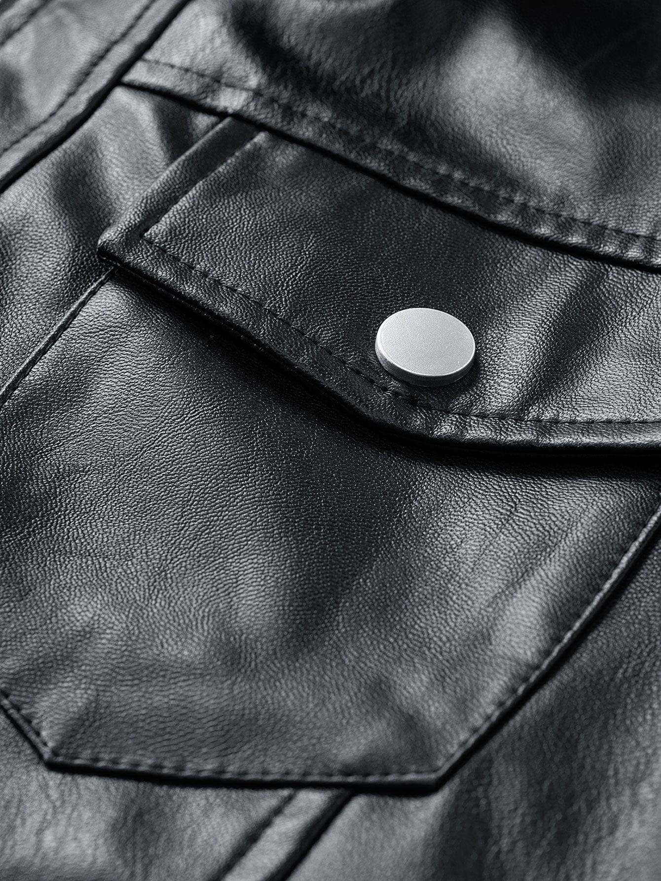 Velira Coats & Jackets Užtrauktuko PU odos striukė