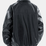 Velira Coats & Jackets Užtrauktuko PU odos striukė