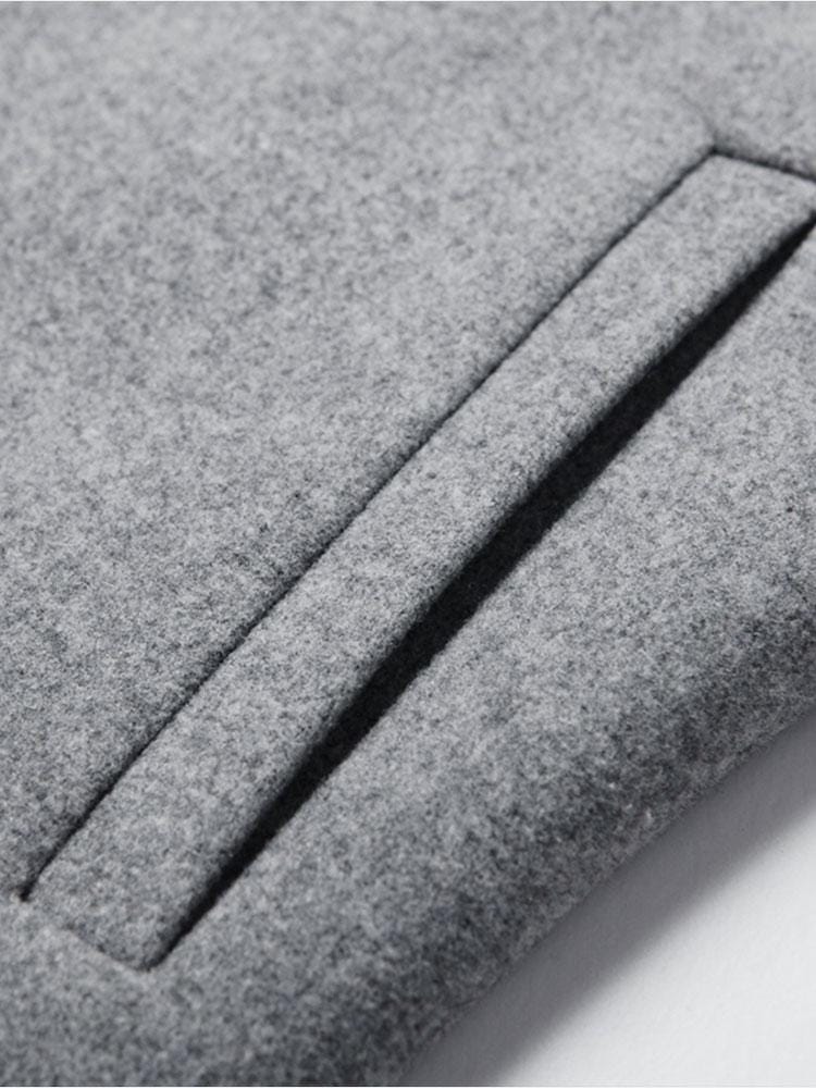 Velira Coats & Jackets Vienos Krūtinės Apykaklės Vilnonis Paltas