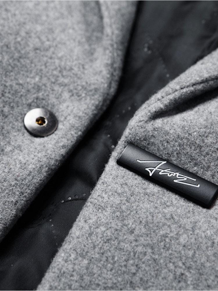 Velira Coats & Jackets Vienos Krūtinės Apykaklės Vilnonis Paltas