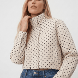 Velira Dotty | Polka Dot Cropped Jacket Dotty | Taškinis trumpas švarkas