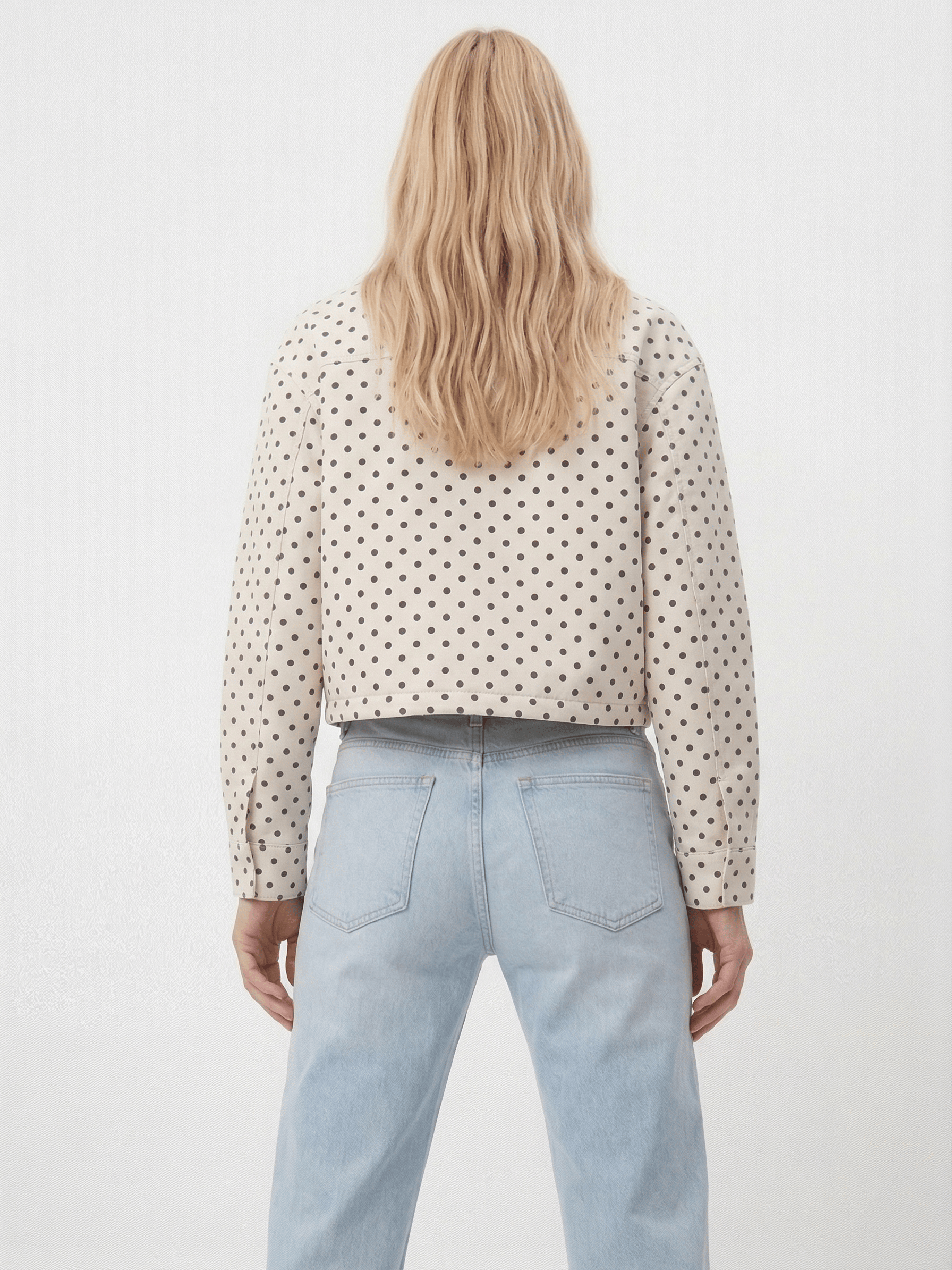 Velira Dotty | Polka Dot Cropped Jacket Dotty | Taškinis trumpas švarkas