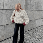 Velira Dotty | Polka Dot Cropped Jacket Dotty | Taškinis trumpas švarkas