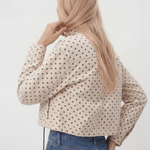 Velira Dotty | Polka Dot Cropped Jacket Dotty | Taškinis trumpas švarkas