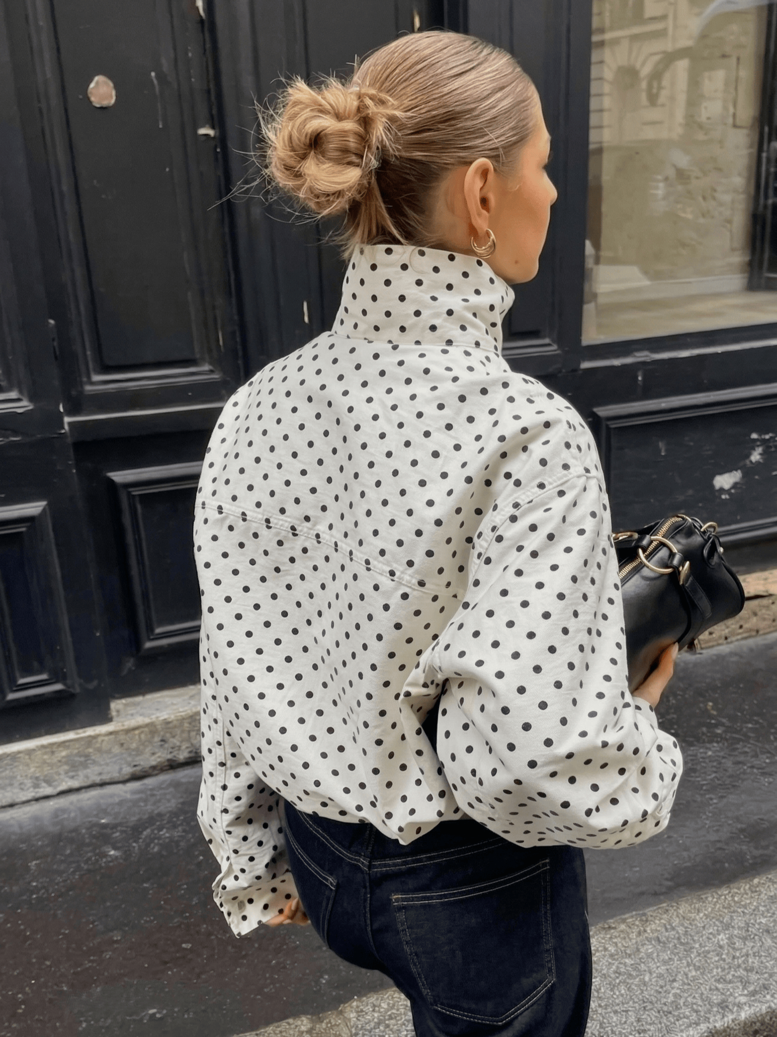 Velira Dotty | Polka Dot Cropped Jacket Dotty | Taškinis trumpas švarkas