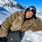 Velira Emily | Faux Fur Cropped Winter Jacket Emily | Dirbtinio kailio trumpa žiemos striukė