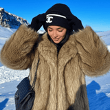 Velira Emily | Faux Fur Cropped Winter Jacket Emily | Dirbtinio kailio trumpa žiemos striukė