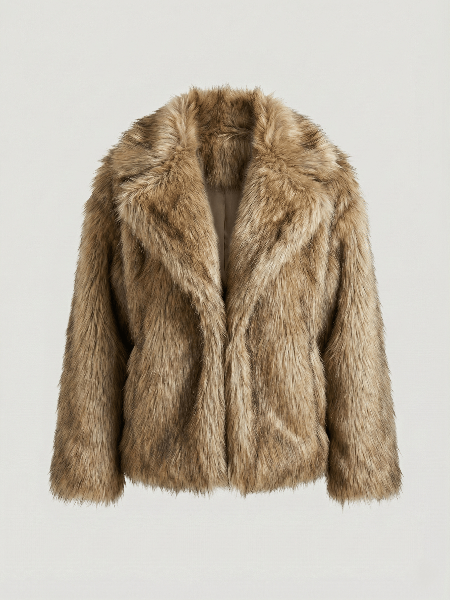 Velira Emily | Faux Fur Cropped Winter Jacket Ruda / S Emily | Dirbtinio kailio trumpa žiemos striukė