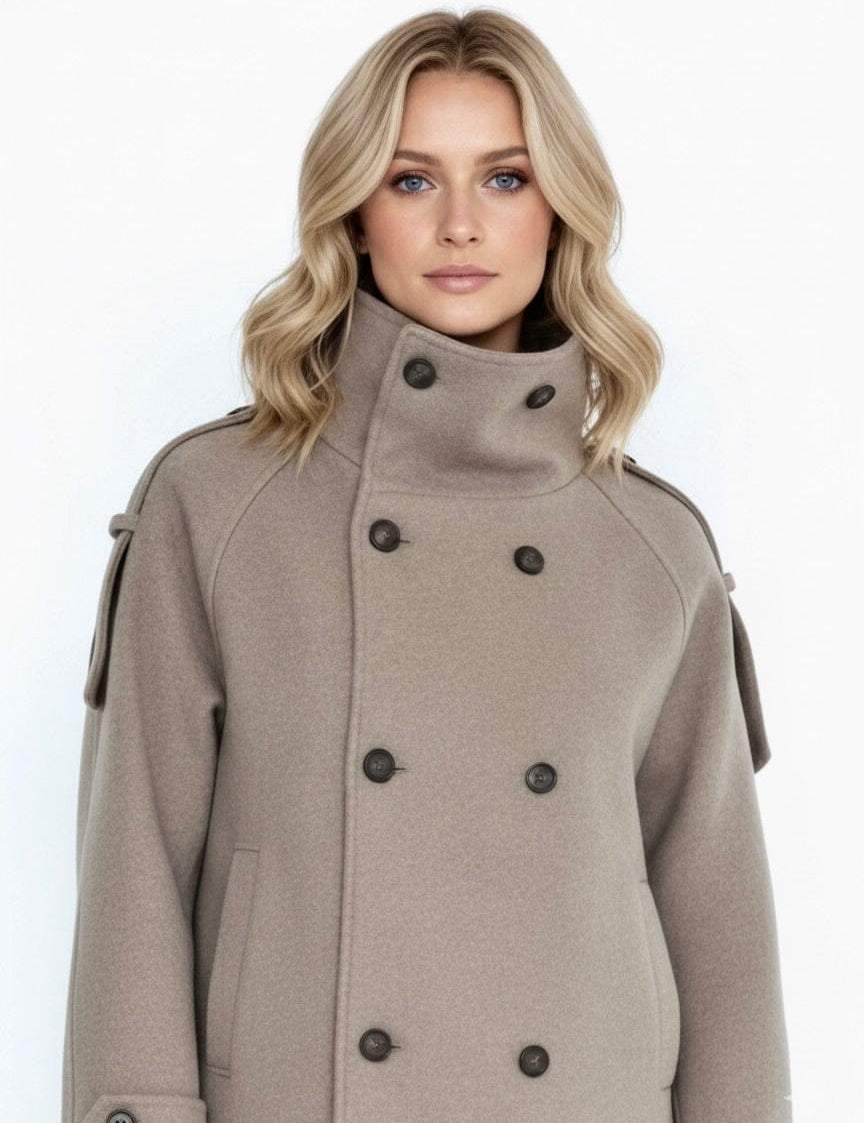 Velira Evie | High-Neck Wool Jacket Evie | Aukštos Kaklo Vilnos Švarkas