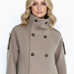 Velira Evie | High-Neck Wool Jacket Evie | Aukštos Kaklo Vilnos Švarkas