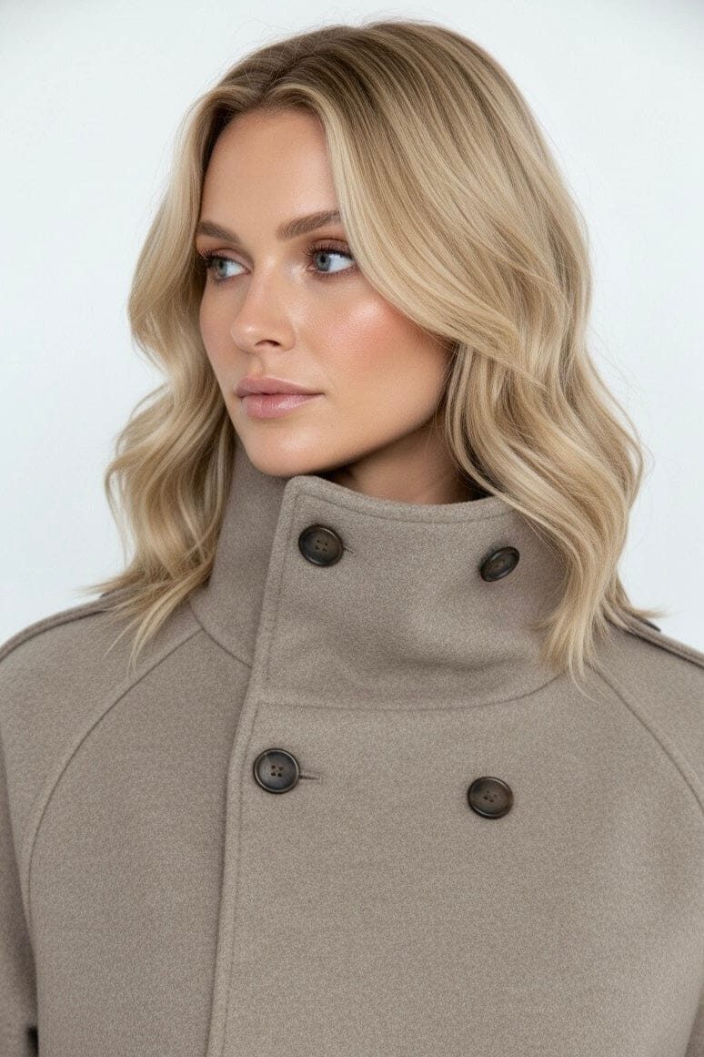 Velira Evie | High-Neck Wool Jacket Evie | Aukštos Kaklo Vilnos Švarkas