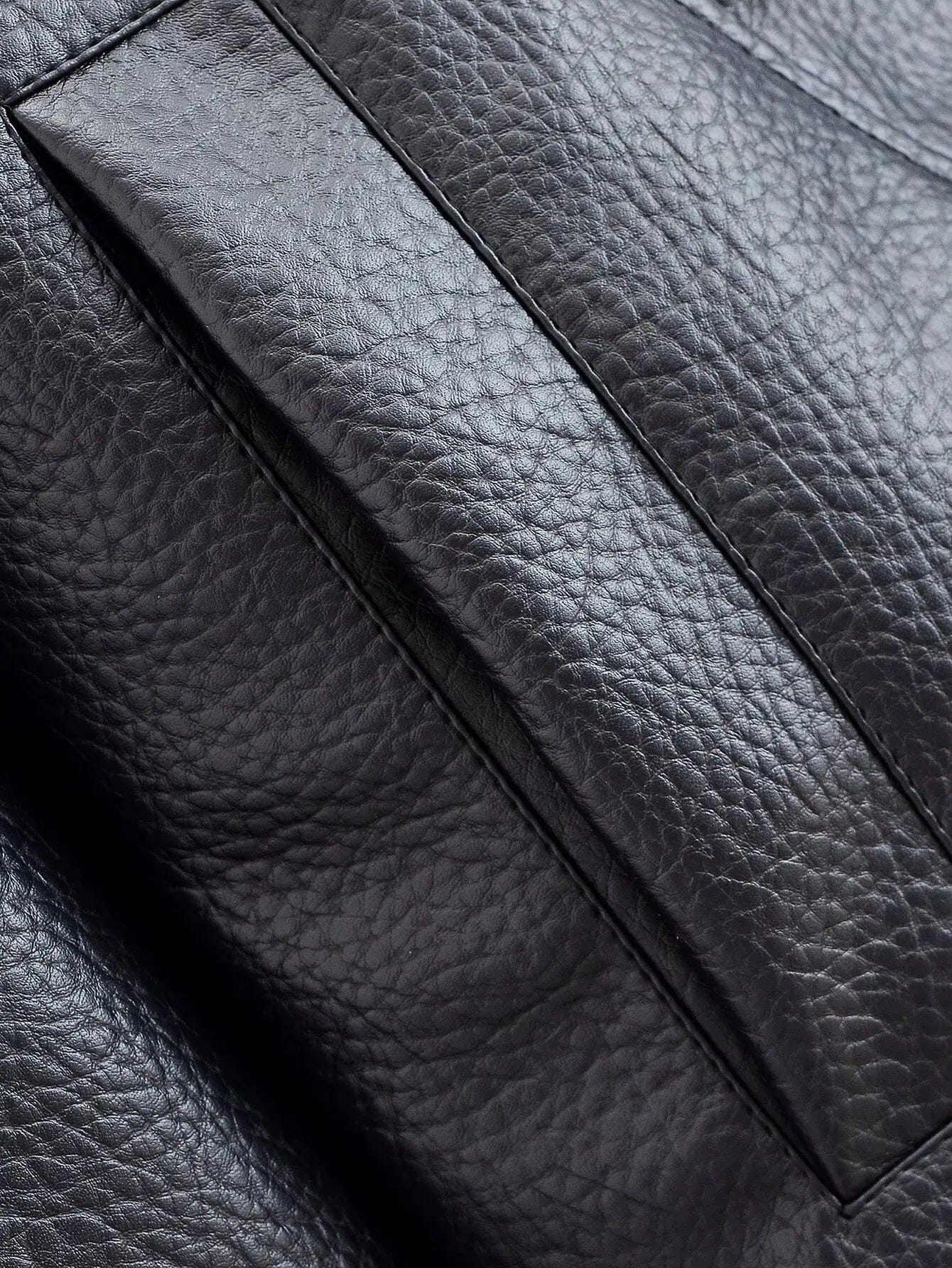 Velira Felicia | Oversized High-Neck Faux Leather Jacket Felicia | Per didelis aukštas kaklas dirbtinės odos švarkas