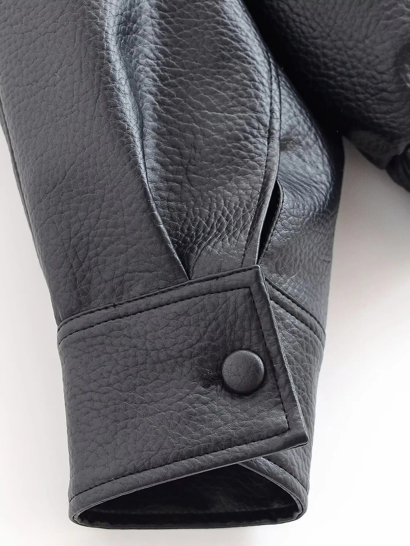 Velira Felicia | Oversized High-Neck Faux Leather Jacket Felicia | Per didelis aukštas kaklas dirbtinės odos švarkas