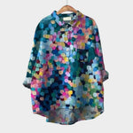 Velira Fiorenza™ | Lino blusa su išskirtiniu dizainu