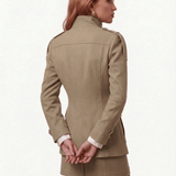 Velira Florence | Structured Button-Up Cotton Jacket Florencija | Struktūrizuota Medvilninė Striukė Su Mygtukais