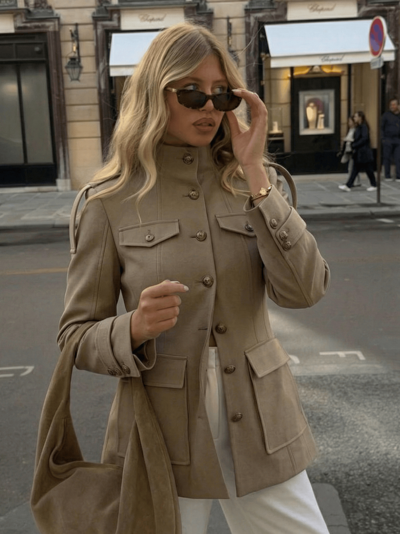 Velira Florence | Structured Button-Up Cotton Jacket Florencija | Struktūrizuota Medvilninė Striukė Su Mygtukais