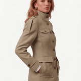 Velira Florence | Structured Button-Up Cotton Jacket Florencija | Struktūrizuota Medvilninė Striukė Su Mygtukais