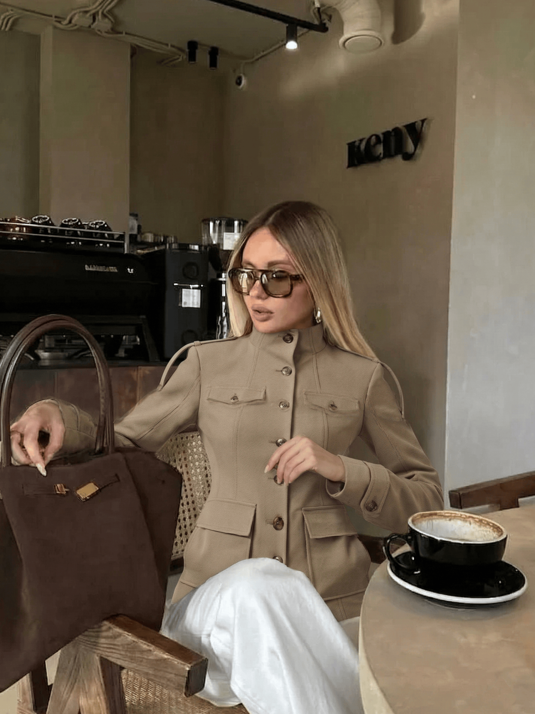 Velira Florence | Structured Button-Up Cotton Jacket Florencija | Struktūrizuota Medvilninė Striukė Su Mygtukais