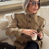 Velira Florence | Structured Button-Up Cotton Jacket Florencija | Struktūrizuota Medvilninė Striukė Su Mygtukais