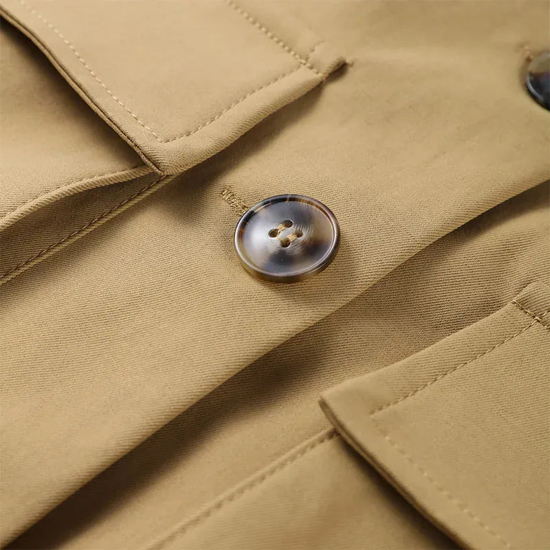 Velira Florence | Structured Button-Up Cotton Jacket Florencija | Struktūrizuota Medvilninė Striukė Su Mygtukais