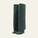 Velira Footwear Women Alyvuogių Žalia / 6.0 Vienos Suede Kelių Ilgio Batai